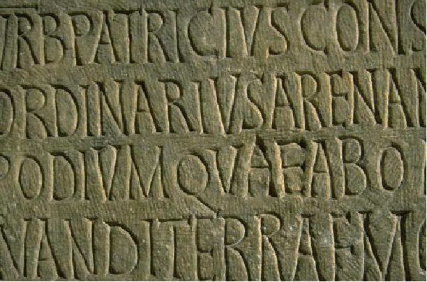 Picture of Latin text